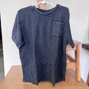 Miki Miette Basics Luca Night Waffle Short Sleeve Pocket T-Shirt Boy’s 10Y NWT